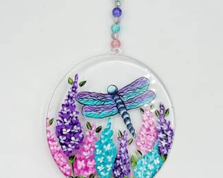 40 JudysHandPaintedDragonFlyWindowDisplayArlingtonArtist