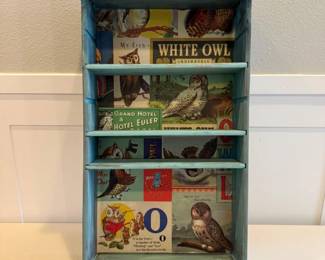 108 PaintedDestressedDecorativeWoodShelf