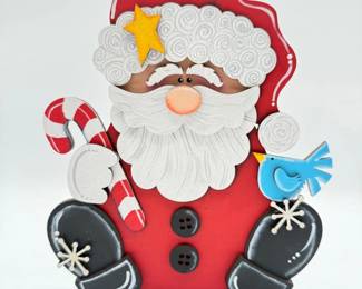 36 JudysHandPaintedSantaArlingtonArtist