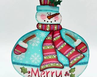 63 JudysHandPaintedSnowmanArlingtonArtist