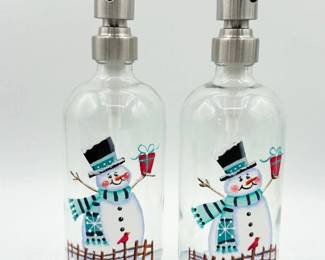 10 JudysHandPaintedSnowmanSoapDispenserArlingtonArtist