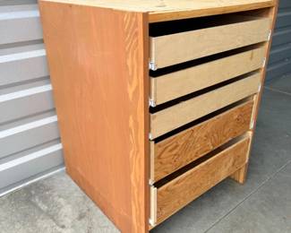 90 5DrawerPlywoodCabinetArlingtonPickUpOnly