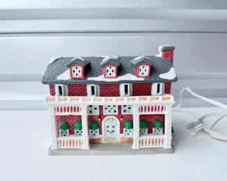 112 AWonderfulHolidayPottersMillsCeramicChristmasVillage