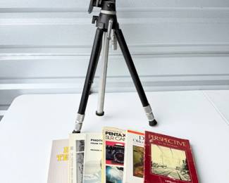 124 VintageSonyVCT20ATripodBooksonDrawing