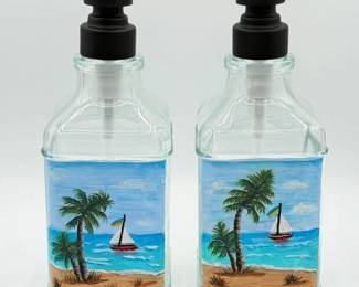 34 JudysHandPaintedSailboatSoapDispensersArlingtonArtist