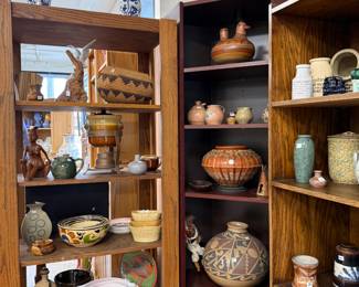 Vintage ceramics and lighting