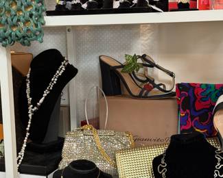 Designer handbags, shoes and jewelry