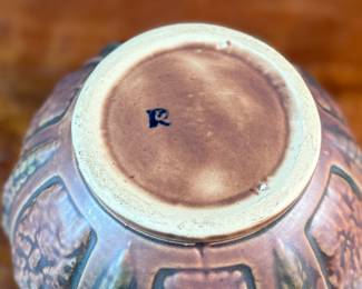 This lot features an antique jardiniere by Roseville Pottery from the "Florentine" pattern, introduced circa 1924. This specific line is known for its Arts and Crafts style, featuring a blend of simple shapes and detailed relief designs. Two small chips shown in photos and measures, 6.25” H x 9” W x 9” D.
