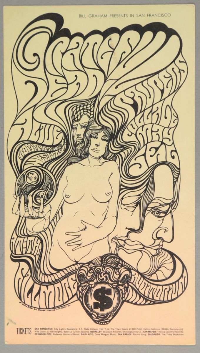 1967 Wes Wilson Grateful Dead Poster BG-62