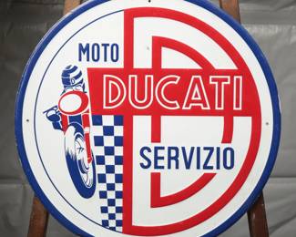 Ducati Moto Servizio Metal Sign, 23 1/4"