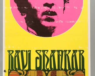 Ravi Shankar 1967 Poster by Tom Wilkes