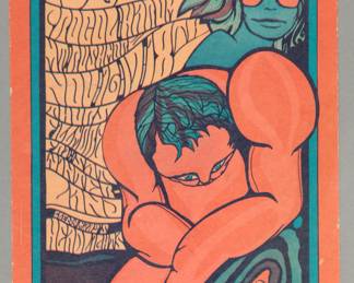 The Doors Fillmore Winterland Poster Postcard