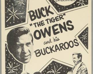 1968 Fillmore West Buck Owens Poster