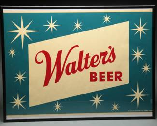 Walter's Beer Simplex Decal, 1950's