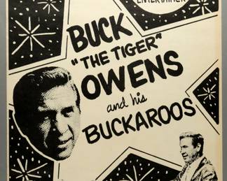BG-140a Buck Owens Fillmore West 1968 Postcard