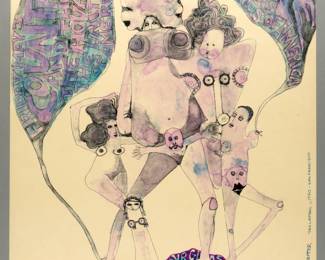 BG-118 Moby Grape Poster by Mari Tepper 1968