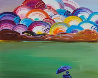 1134
Peter Max
(b. 1937)
"Image of an Era: Sage ver. IV," 2018
Acrylic on canvas
Signed upper right: Max; stamped with the artist's copyright and date, and with various hand-written numbers, all verso; titled on a label affixed verso
21" H x 17" W
Estimate: $1,500 - $2,500