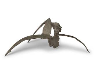 1067
Allen Jones
(b. 1937)
Untitled, maquette, 1996
Patinated bronze
Edition: 2/10
Initialed, numbered, and dated in the casting: AJ / '96
5.625" H x 16.25" W x 6.25" D
Estimate: $700 - $900