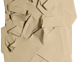 1123
Phil Wagner
(b. 1974)
Untitled, 2013
Steel and spray paint
Signed and dated, verso: Phil Wagner 2013
48.75" H x 43.5" W x 6" D (irreg.)
Estimate: $1,000 - $2,000