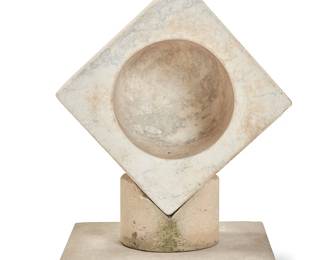 1098
Attributed to Charles Simmons
(1939-2020)
Untitled
Marble and concrete
Unmarked
Overall: 25.5" H x 18" W x 18" D; Top: 14.25" H x 14.25" W x 8.25" D
Estimate: $700 - $900