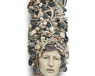 1061
Cristina Cordova
(b. 1976)
"Fruta Azul," 2010
Ceramic
Unmarked
17.5" H x 7" W x 6.5" D
Estimate: $1,500 - $2,500