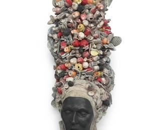 1060
Cristina Cordova
(b. 1976)
"Fruta Roja"
Ceramic
Unmarked
20.25" H x 8.25" W x 5.75" D
Estimate: $1,500 - $2,500
