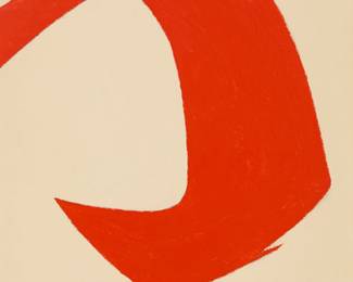 1049
Charles Green Shaw
(1892-1974)
"Red and Black," 1960
Oil on canvasboard
Signed lower right: Shaw; titled and dated on two labels affixed to the frame's backing paper
15.875" H x 11.875" W
Estimate: $3,000 - $5,000
