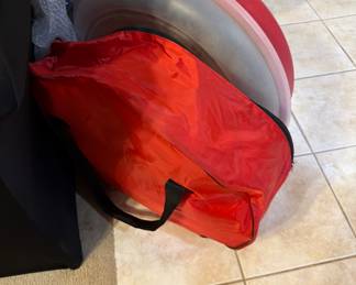 Christmas wreath with containers