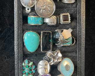 Silpada Sterling silver & stone rings 