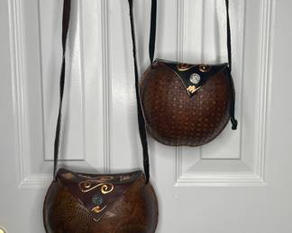 Artisan coconut shell purses