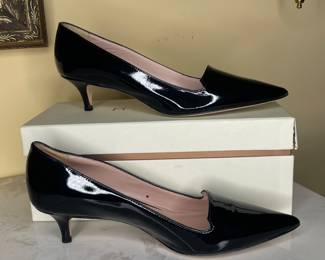 M Gemi patent leather heels