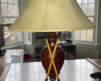 Golf theme table lamp