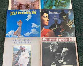 Vintage vinyl records