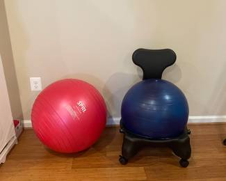 Exercise ball & chair 