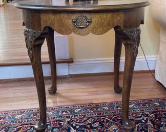 Sherill burl wood accent table