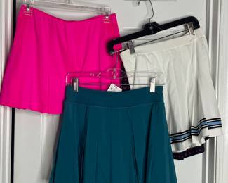 Collection of tennis skirts 
