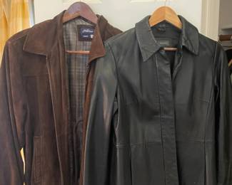 Banana Republic leather jacket & suede Jack Nicklaus