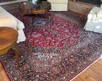 100% Wool Pile 13.6'x3.8' Rug Made in Iran