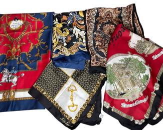 Collection of silk scarves 