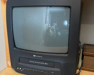White Westinghouse TV/VCR combo vtg