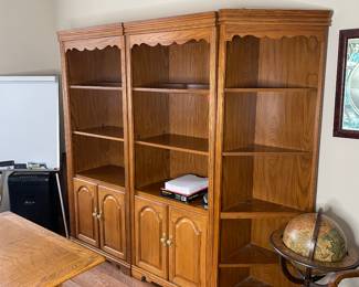 Oak bookcases