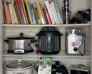 Small appliances: Instapot, Juicers, Ice Cream maker, Crock Pot, Sous Vie