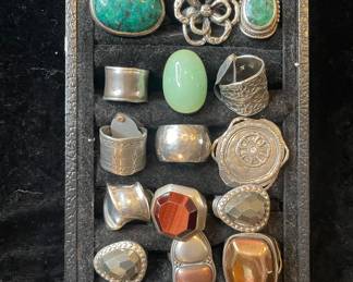 Silpada Sterling silver & stone rings 