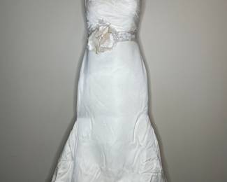 CB Couture strapless wedding dress
