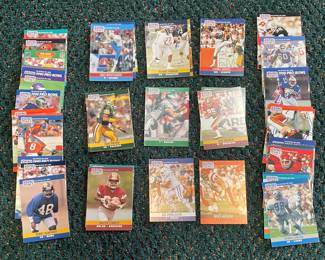 Vintage sports trading cards: NFL