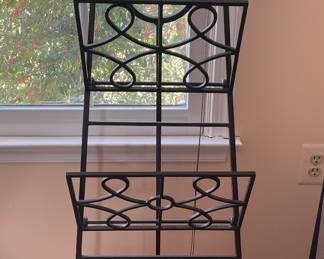 Wrought iron magazine rack 