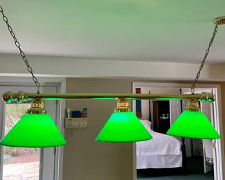 3-light green billiard light