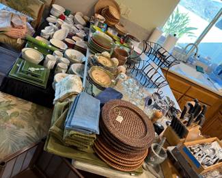 Kitchen Dishes, Knife Set, Ramekins, Table Utensil Sets. 