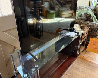 Sharp TV.  TV Stand.