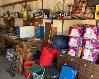 Kitty Litter, camping, Tools, hardware and paint. 